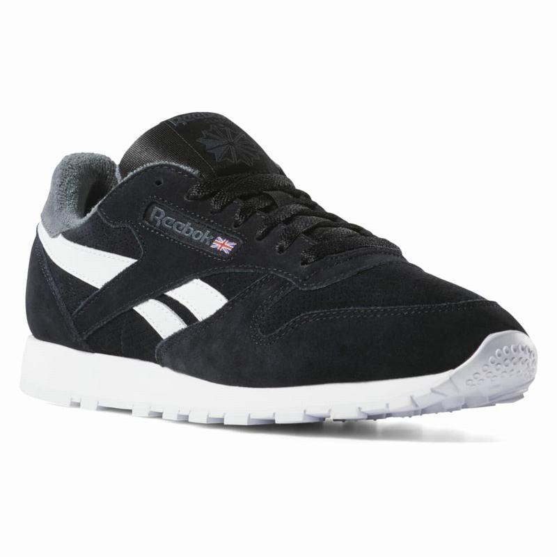 Tenisi Reebok Classic Leather Barbati Negrii/Gri Romania FY9195FN